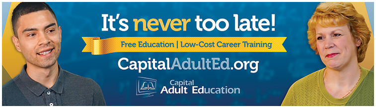 Capital Adult Education offers free education and low cost training