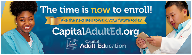 Capital Adult Education can help you take the next step toward your future